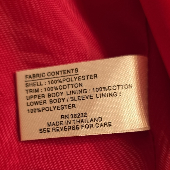 Gallery Red Trench Coat Tailored Elegance Rain Coat - Picture 5 of 13